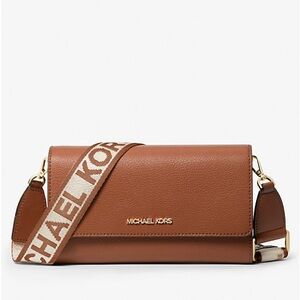 Michael Kors Jet Set Large Leather Crossbody Bag